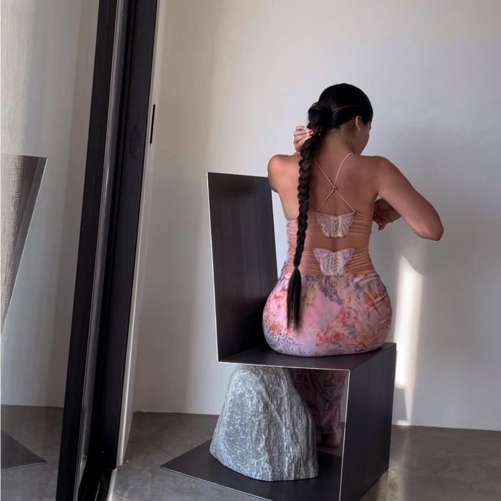 I.AM.GIA Ellery Butterfly Pink Floral Paisley Dress